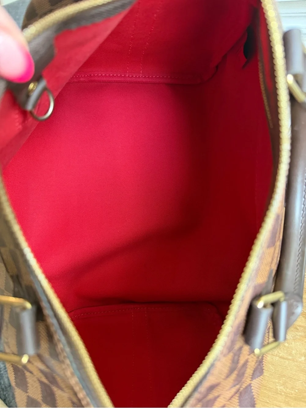 Louis Vuitton Speedy 30B Bandouliere in Damier Ebene
